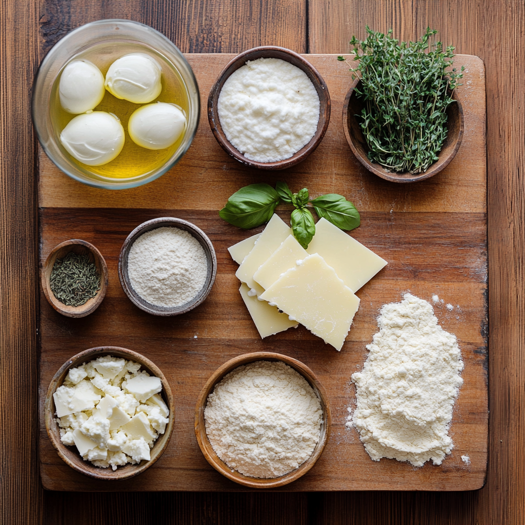 Italian Herb and Cheese Bread ingredients