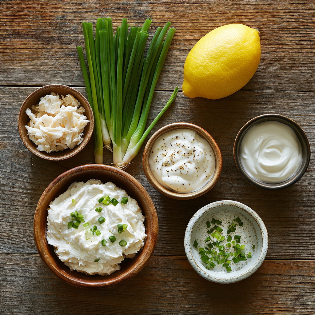 Maryland Crab Dip ingredients