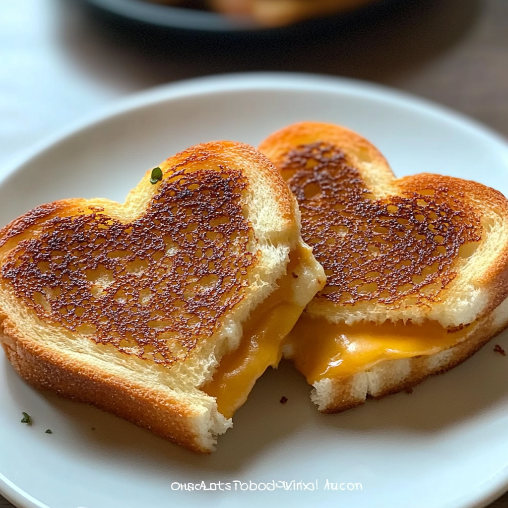 Mini Grilled Cheese Hearts
