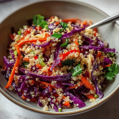 Refreshing Quinoa and Red Cabbage Salad