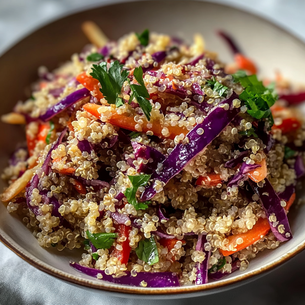 Refreshing Quinoa and Red Cabbage Salad