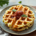 Simple Cottage Cheese Waffles