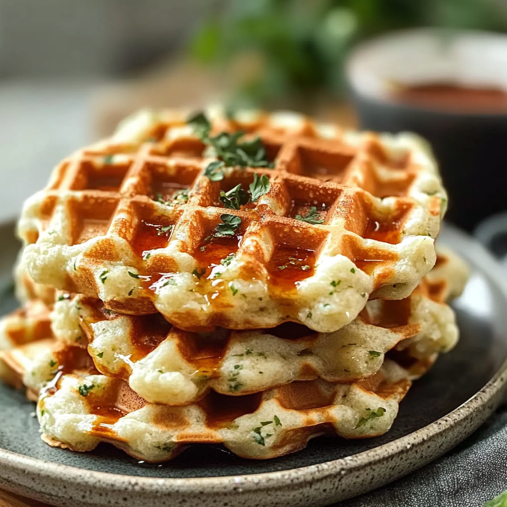 Simple Cottage Cheese Waffles