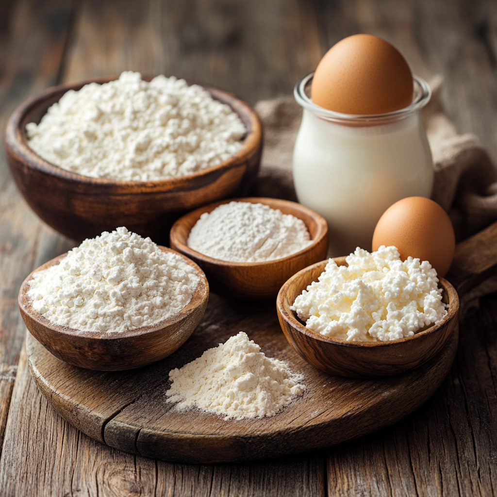 Simple Cottage Cheese Waffles ingredients