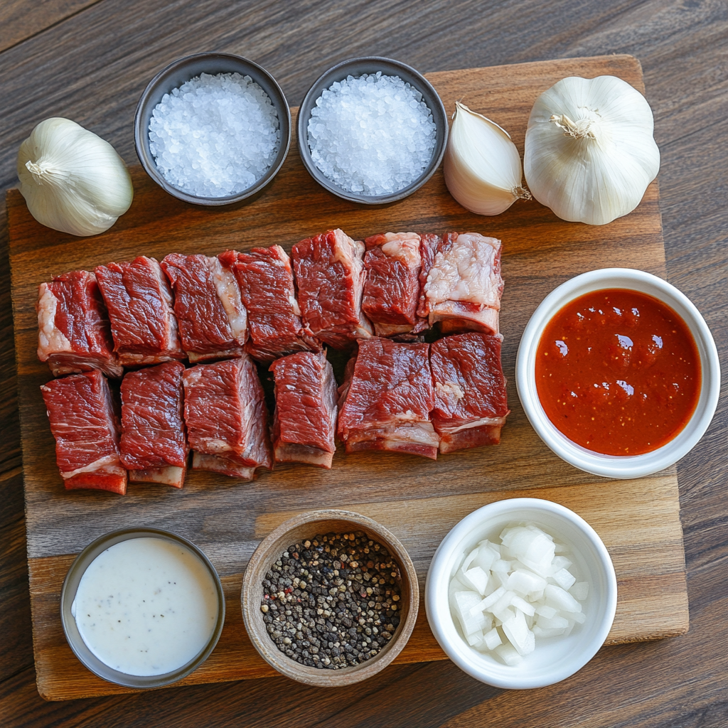 Slow-Cooked BBQ Short Ribs ingredients