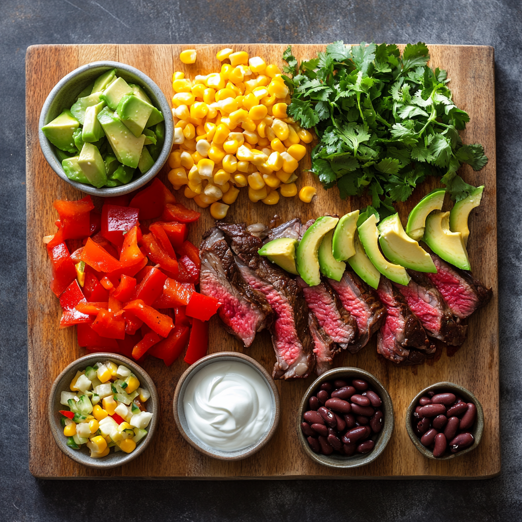 Southwest Steak Bowls ingredients