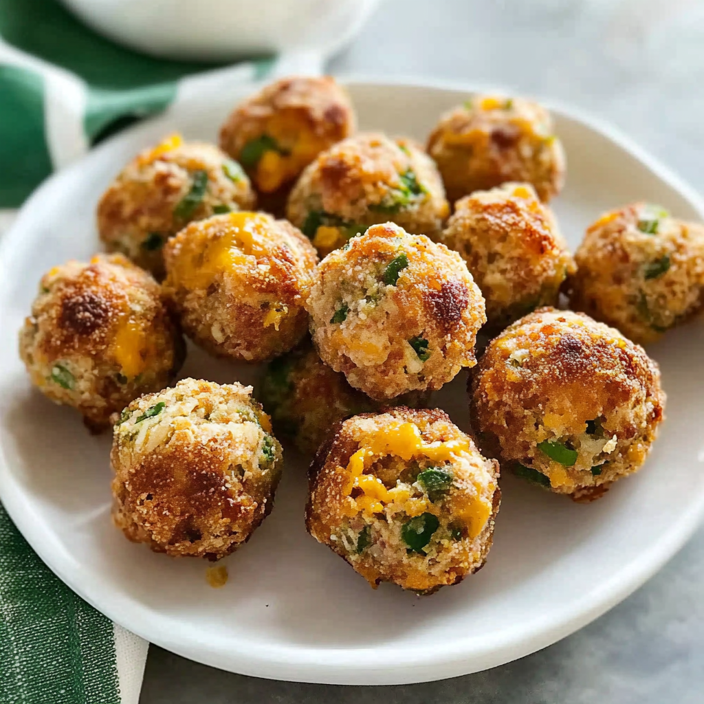 Spicy Jalapeño Popper Sausage Balls