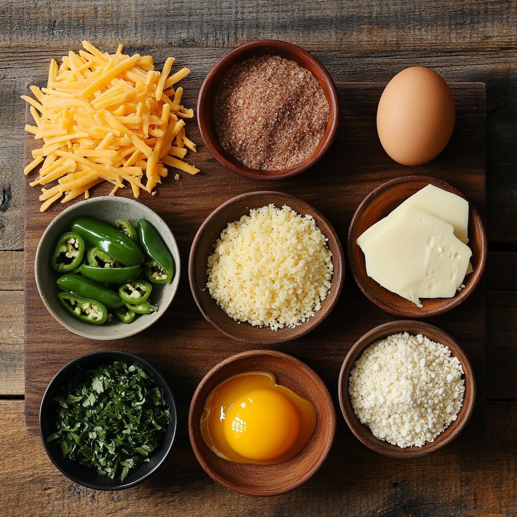 Spicy Jalapeño Popper Sausage Balls ingredients