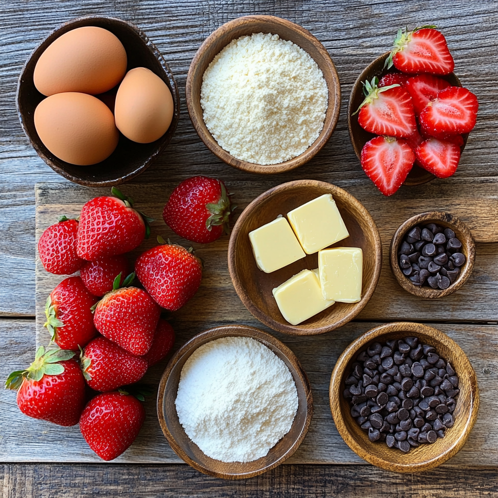 Strawberry Kiss Cookies ingredients