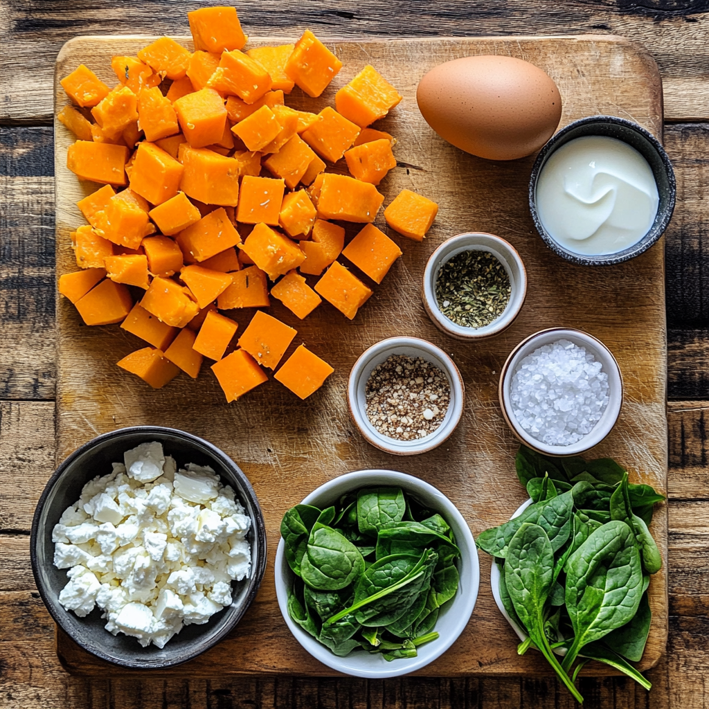 Sweet Potato Quiche with Ground Turkey ingredients