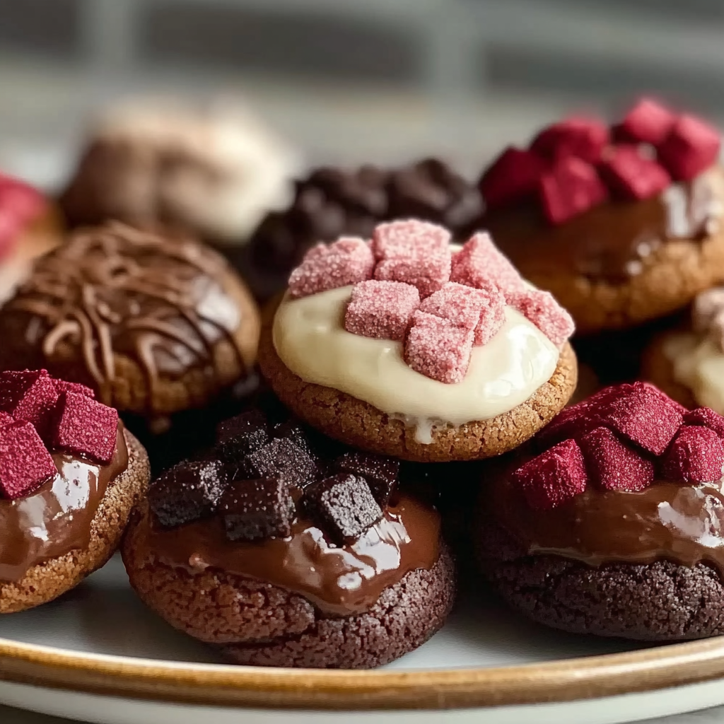 Valentine Ganache Cookies