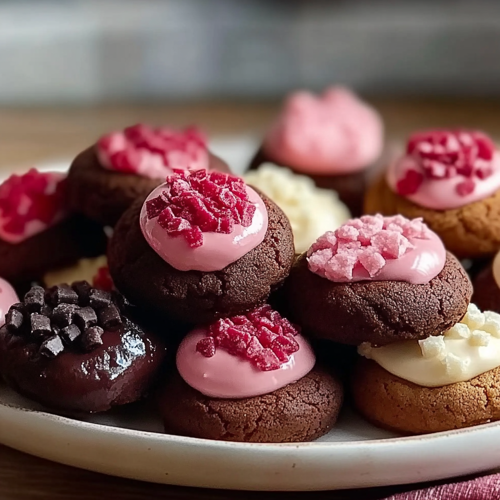 Valentine Ganache Cookies
