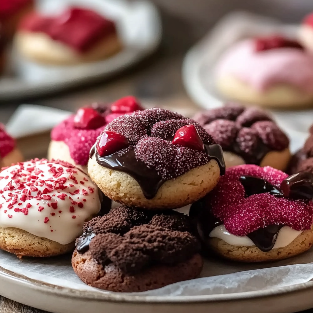 Valentine Ganache Cookies