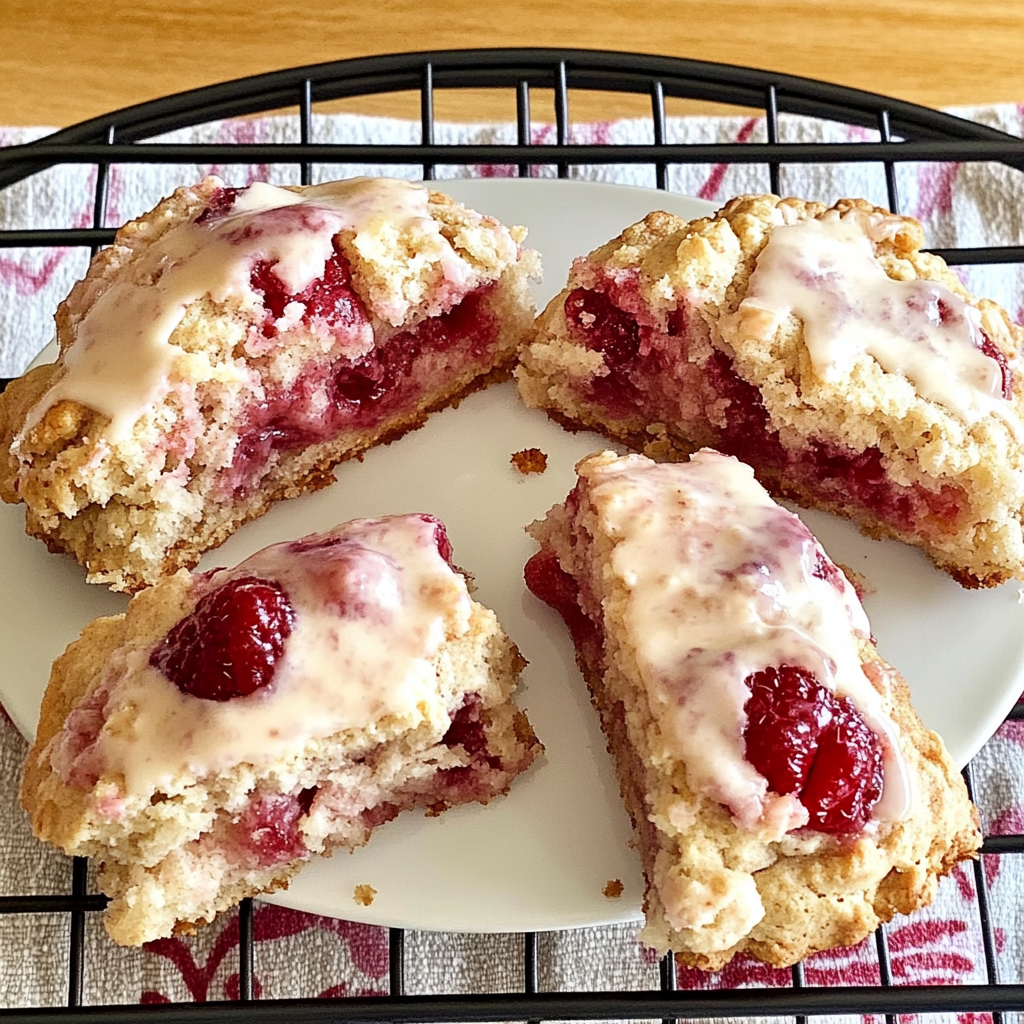 Valentine Raspberry Black Tea Scones