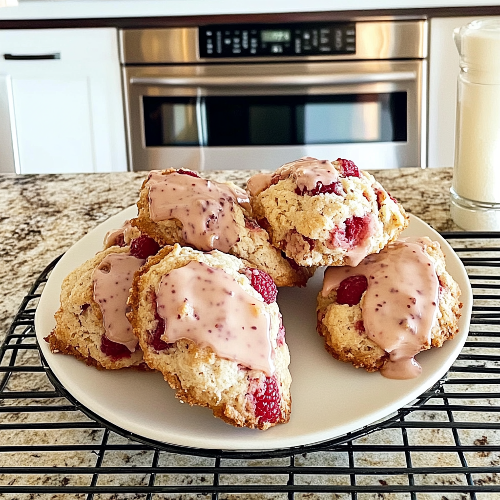 Valentine Raspberry Black Tea Scones