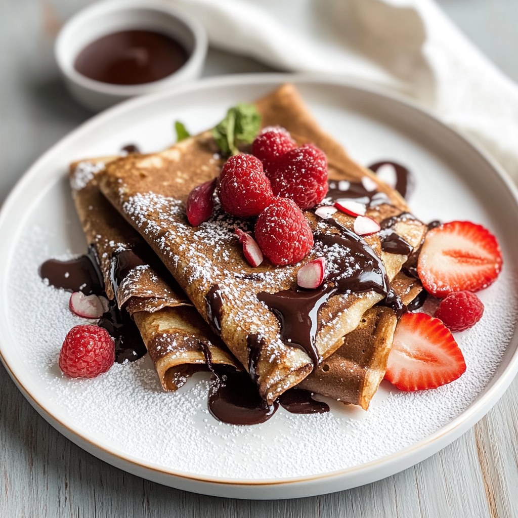 Valentine’s Chocolate Crepes