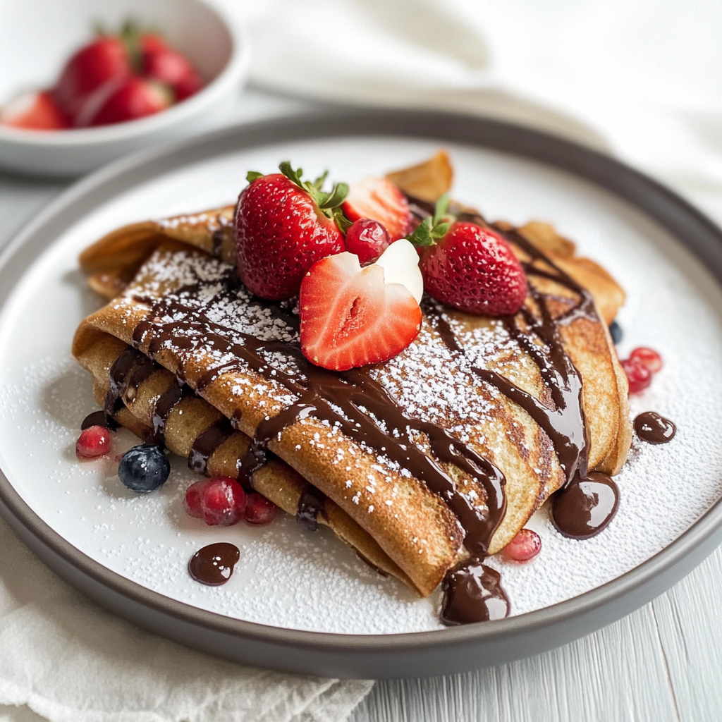 Valentine’s Chocolate Crepes