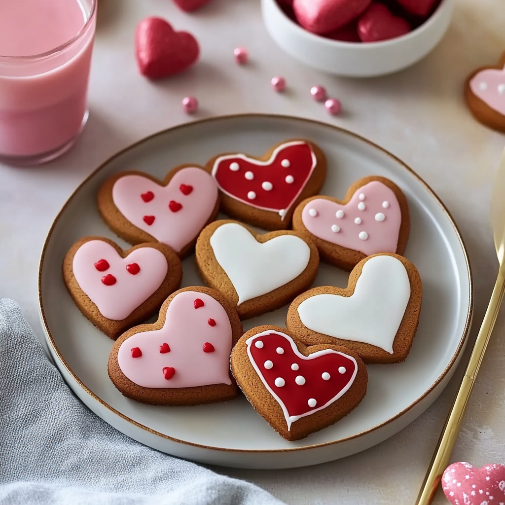Valentine’s Day Gingerbread Cookies