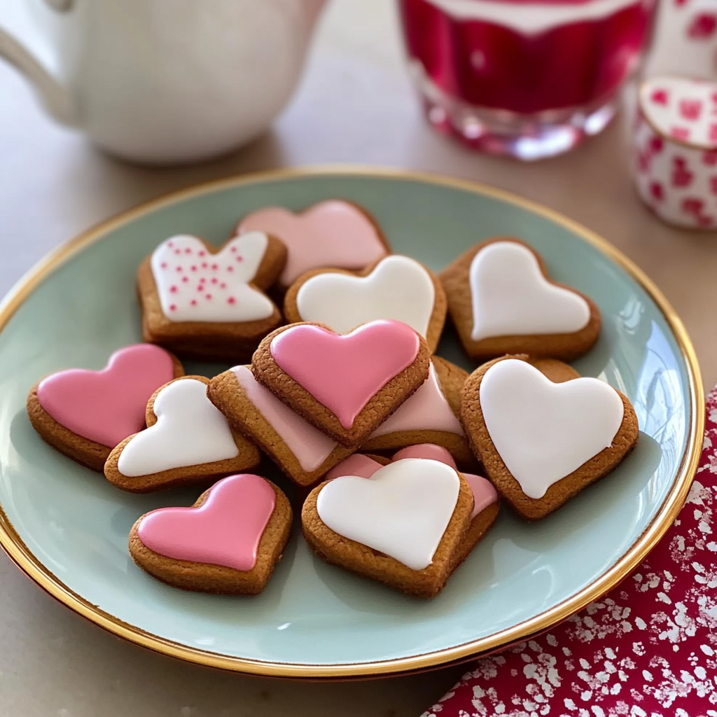 Valentine’s Day Gingerbread Cookies