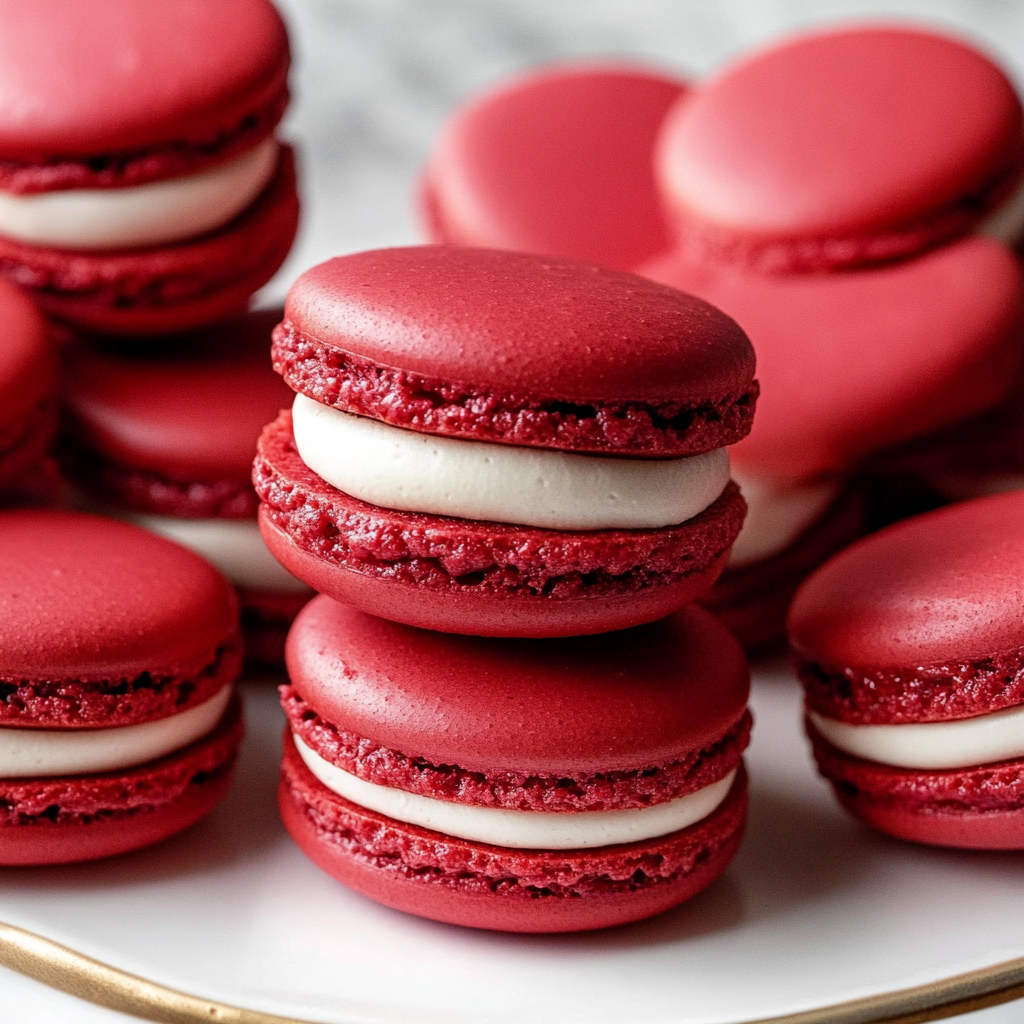 Valentine’s Red Velvet Macarons