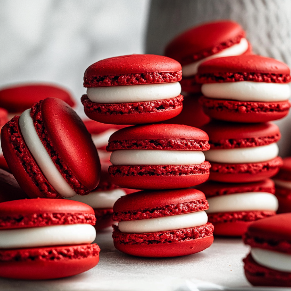 Valentine’s Red Velvet Macarons