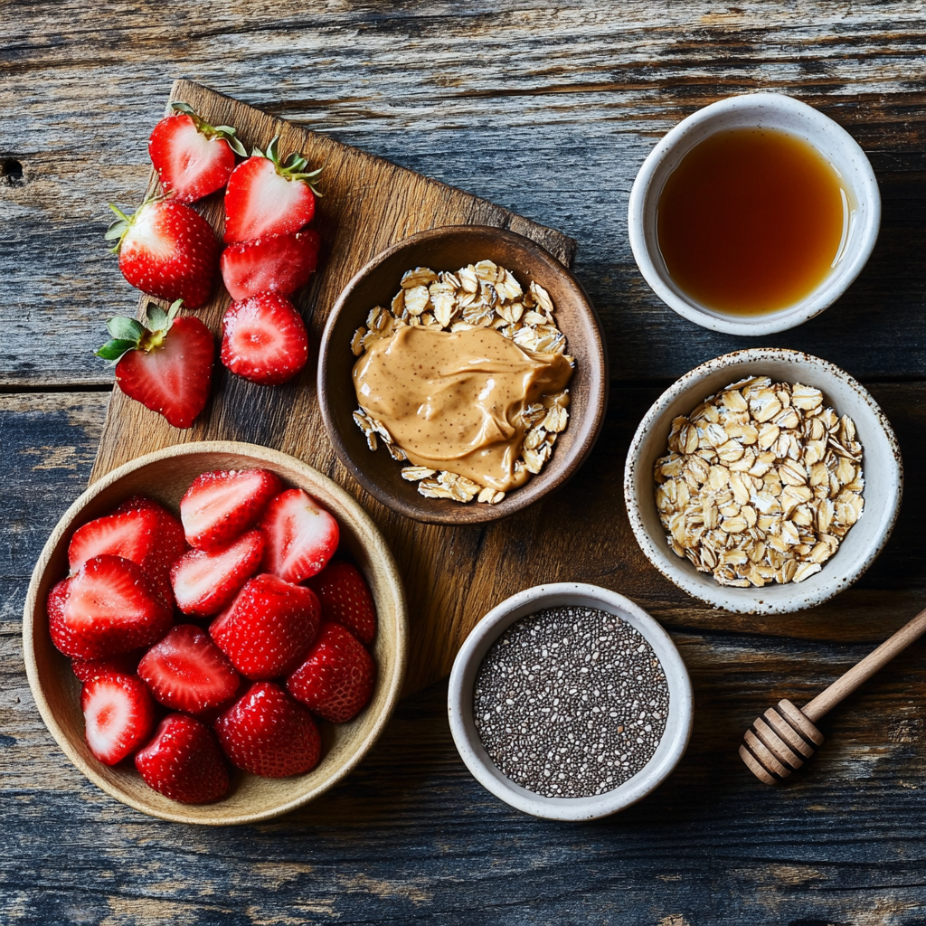 Valentine’s Strawberry Energy Bites ingredients