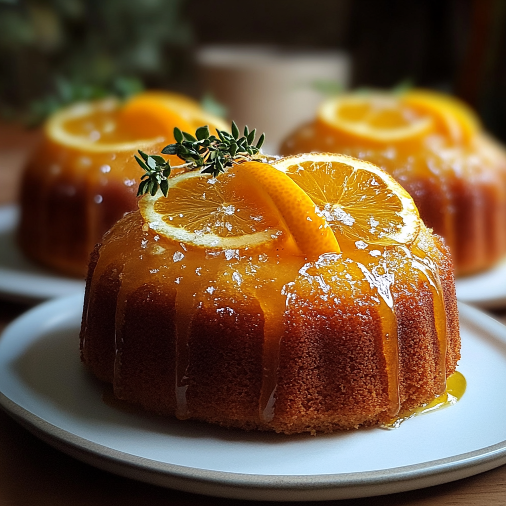orange ginger honey cakes