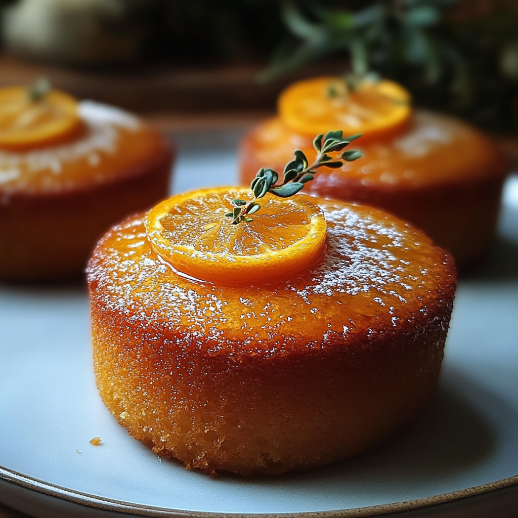 orange ginger honey cakes