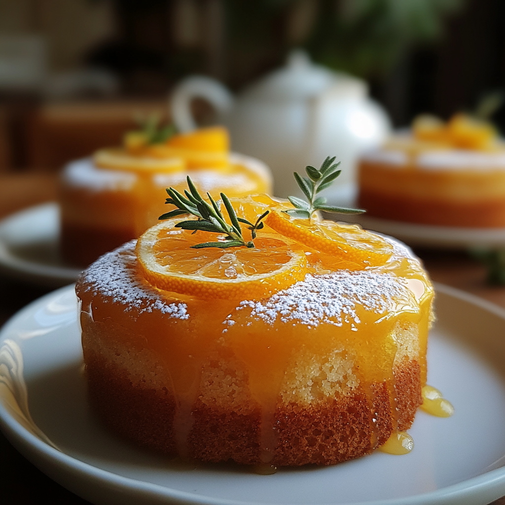 orange ginger honey cakes