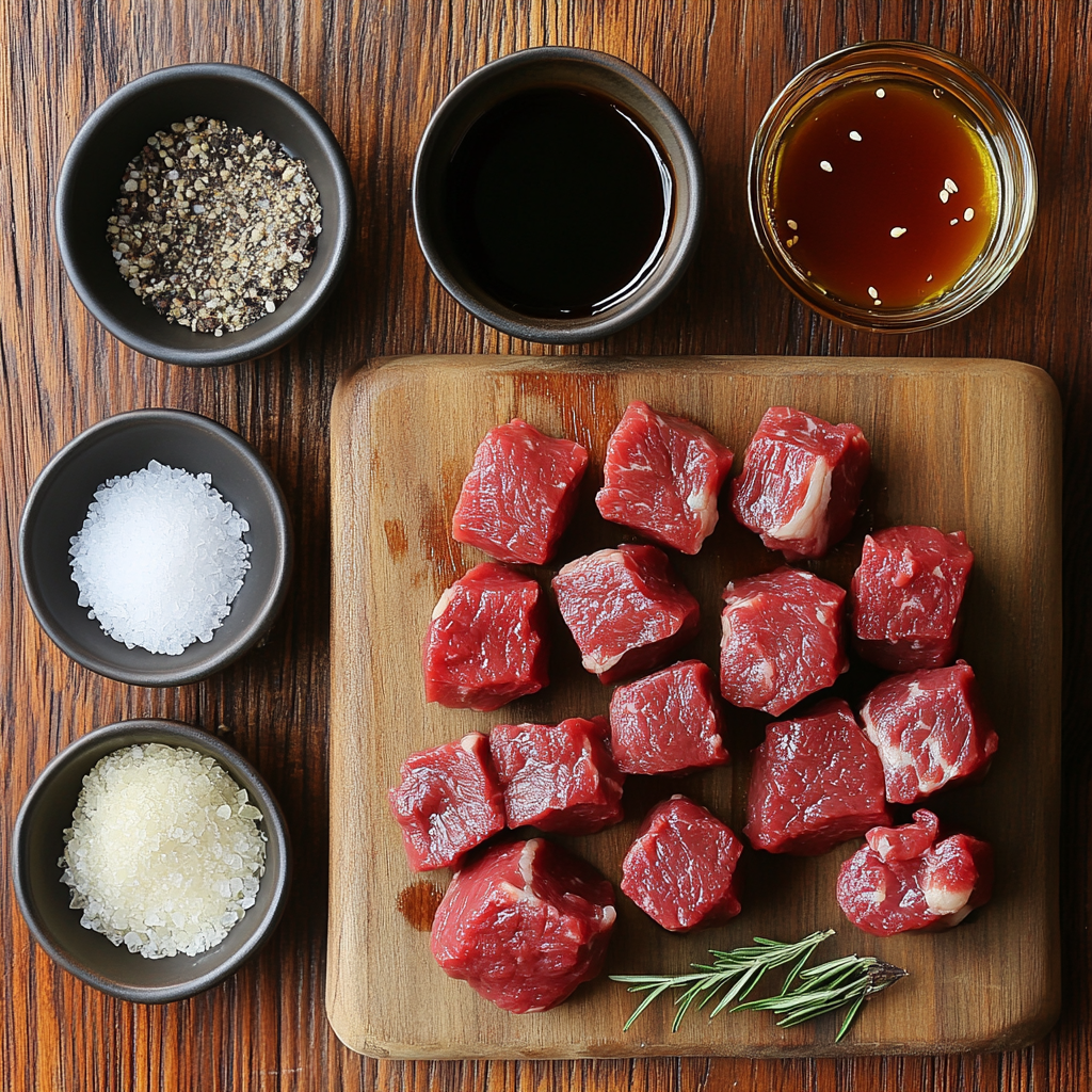 Air Fryer Steak Bites ingredients