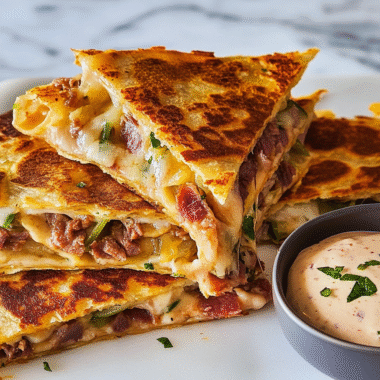 Corned Beef & Cabbage Cheese Quesadillas