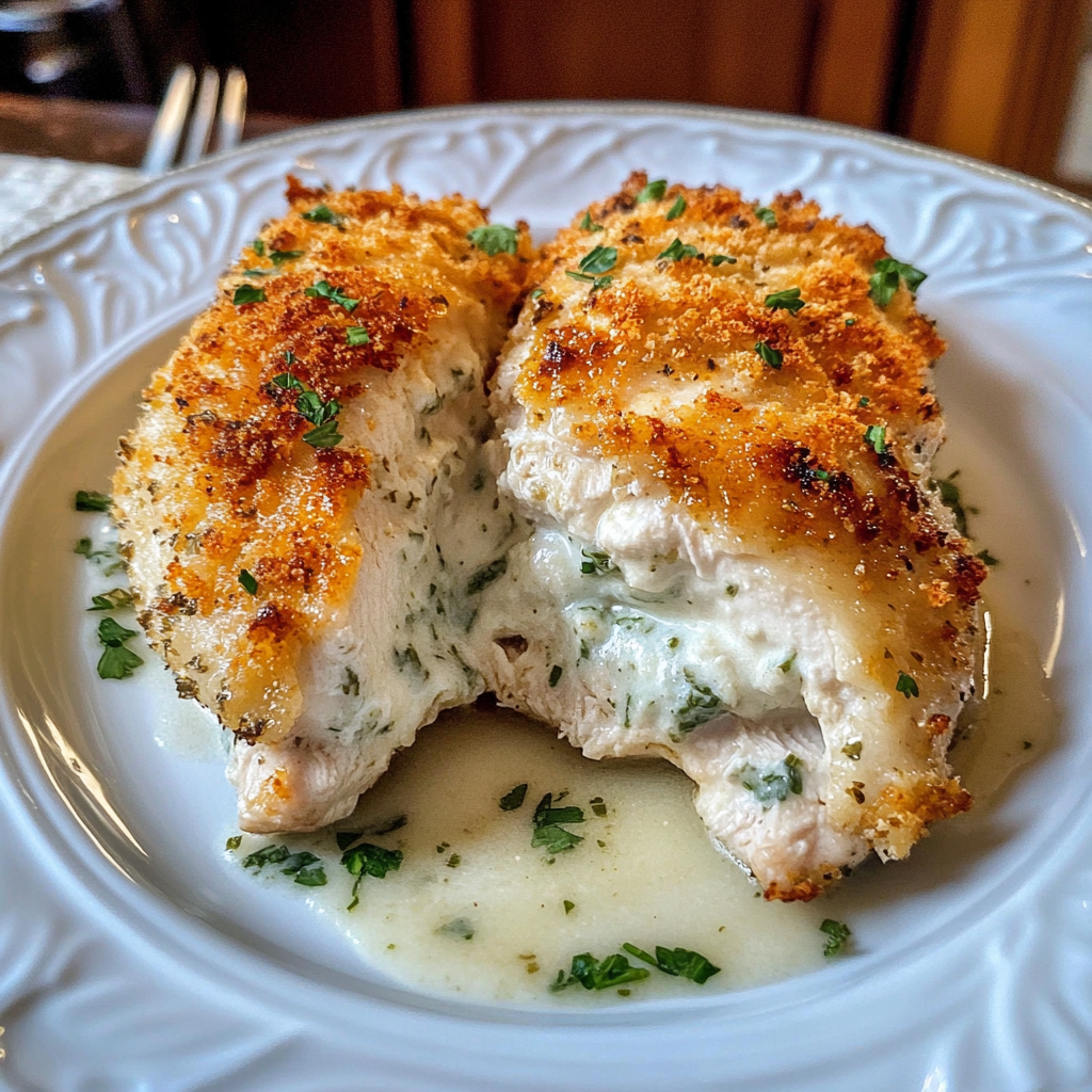 Cream Cheese and Herb Stuffed Chicken