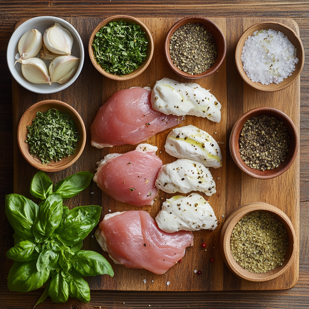 Cream Cheese and Herb Stuffed Chicken ingredients