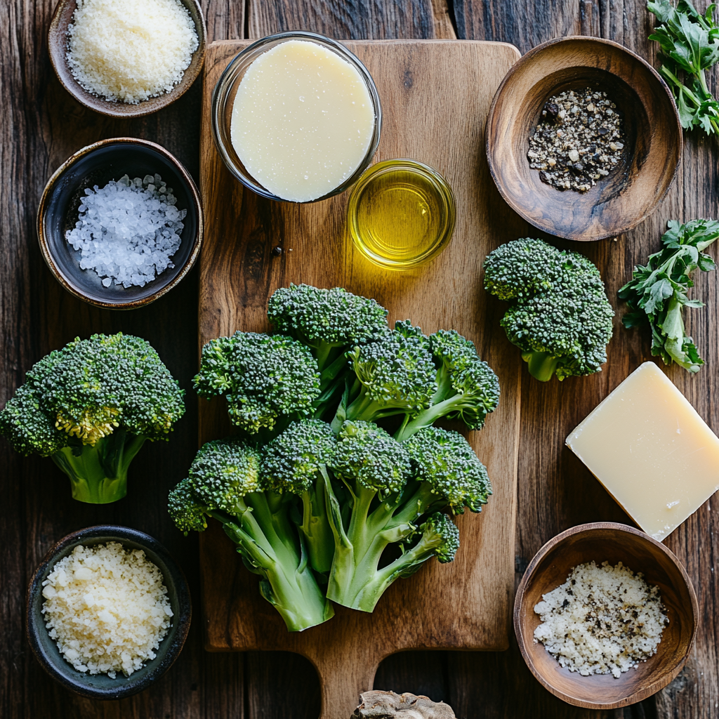 Crispy Parmesan Broccoli Stem Fries ingredients