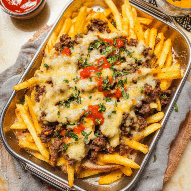 Extra Cheesy Loaded Cheesesteak Fries