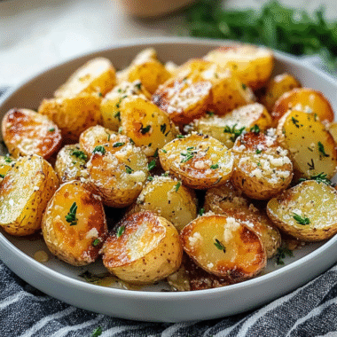 Garlic Butter Parmesan Roasted Potatoes
