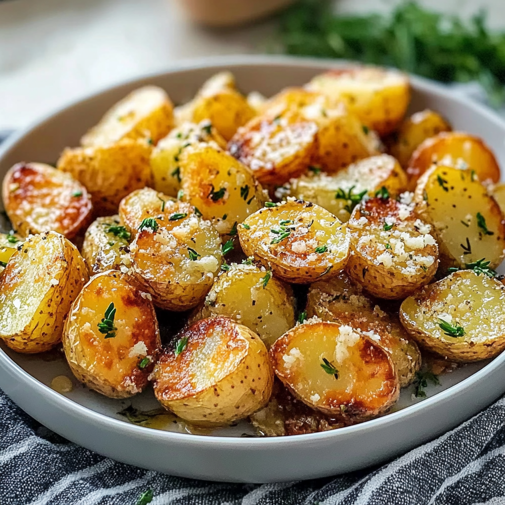 Garlic Butter Parmesan Roasted Potatoes