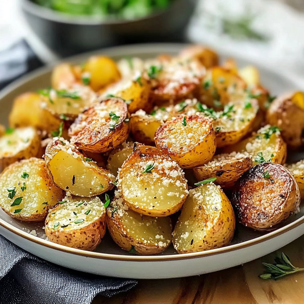 Garlic Butter Parmesan Roasted Potatoes