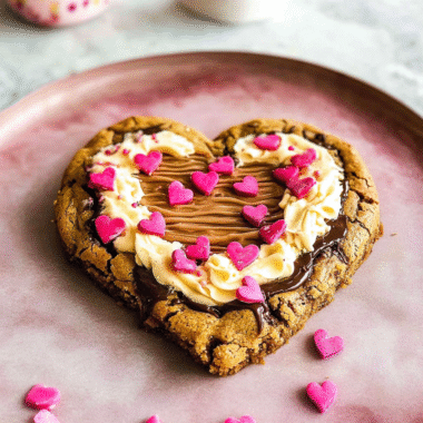 Giant Valentine’s Heart Cookie