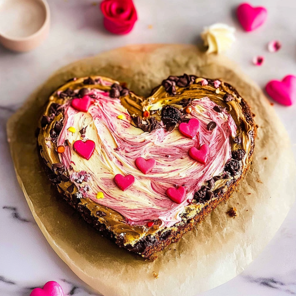 Giant Valentine’s Heart Cookie