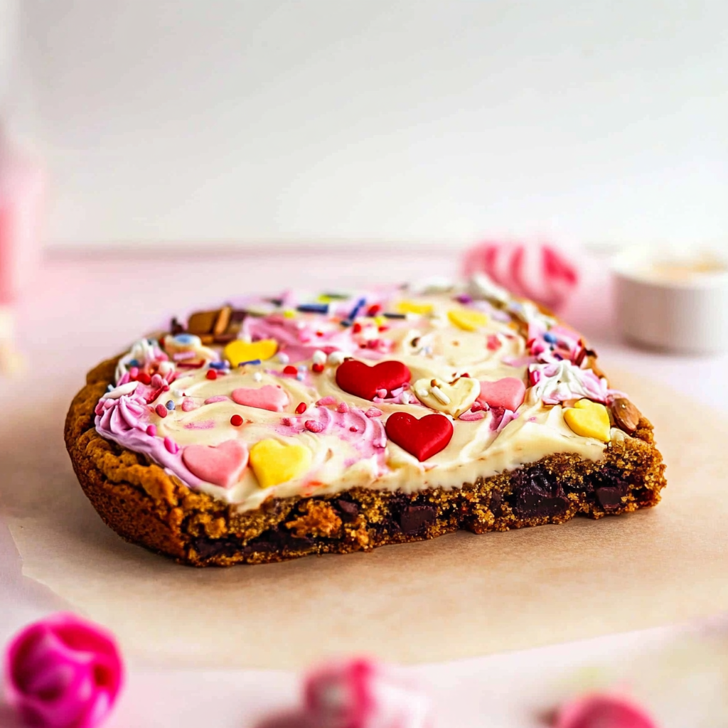 Giant Valentine’s Heart Cookie