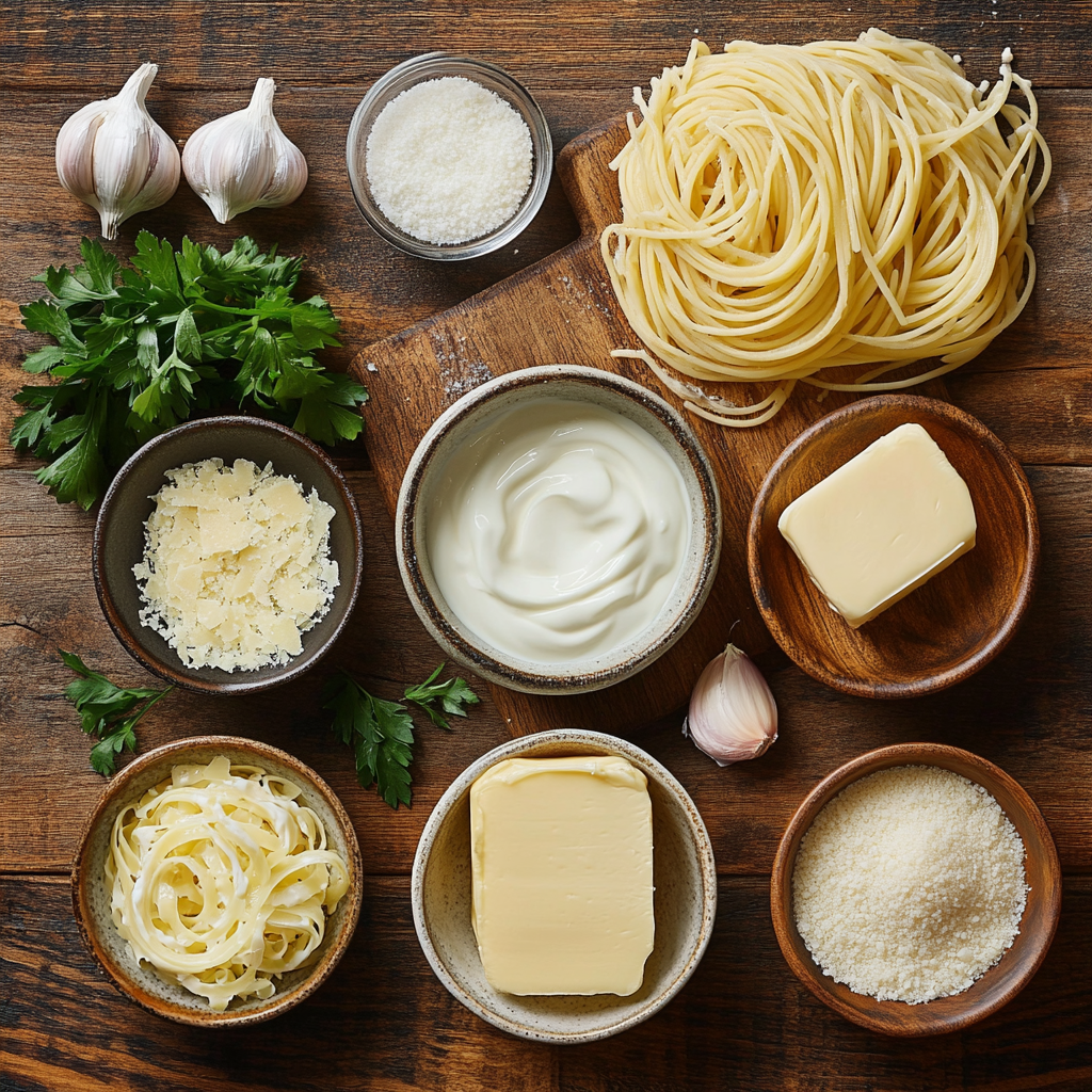 Greek Yogurt Alfredo Sauce ingredients