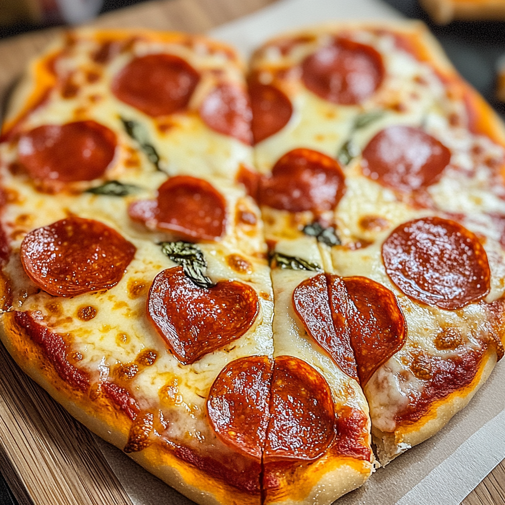 Heart Shaped Pizza