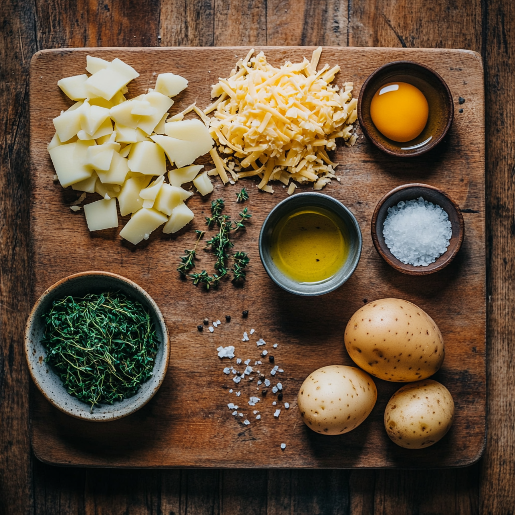 High Protein Potato Frittata ingredients
