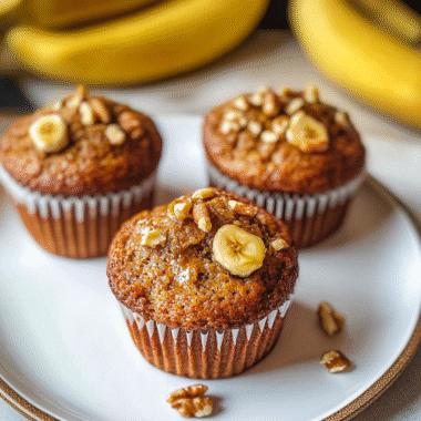 Homemade Banana Nut Muffins