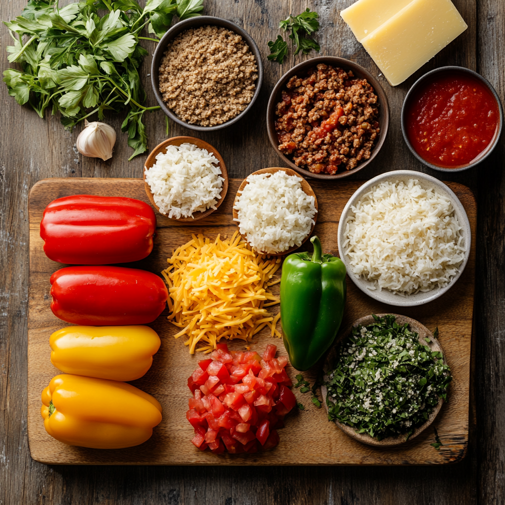 Italian Stuffed Bell Peppers ingredients