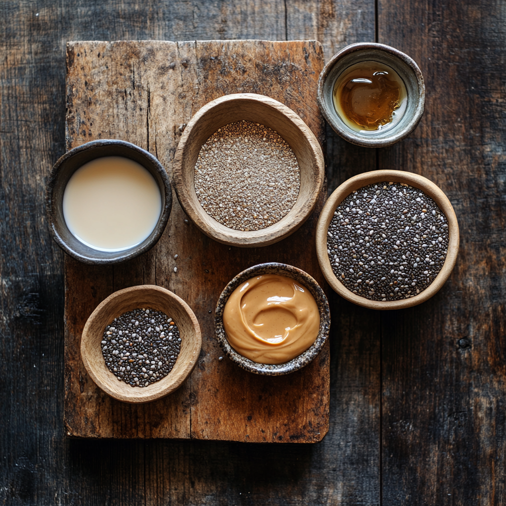 Peanut Butter Chia Seed Pudding ingredients