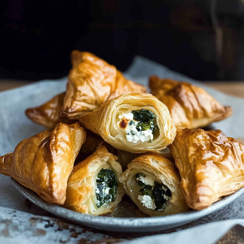 Ricotta and Spinach Puff Pastry Bites