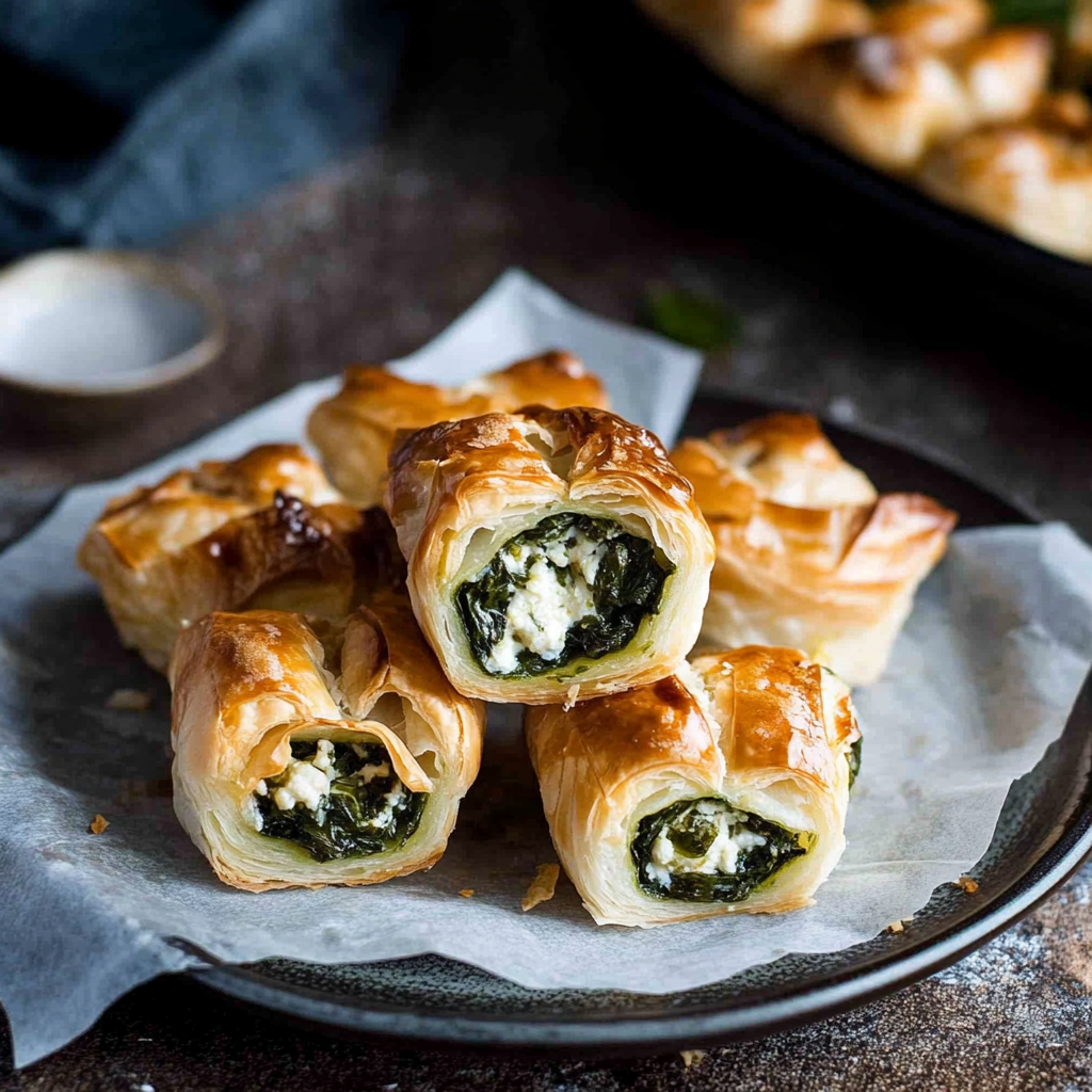 Ricotta and Spinach Puff Pastry Bites