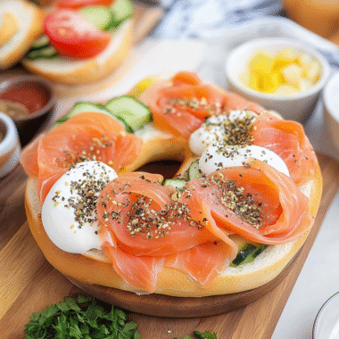 Smoked Salmon Bagel Board